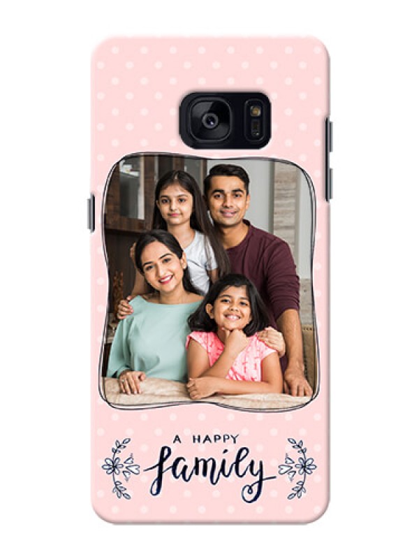 Custom Samsung Galaxy S7 Edge A happy family with polka dots Design