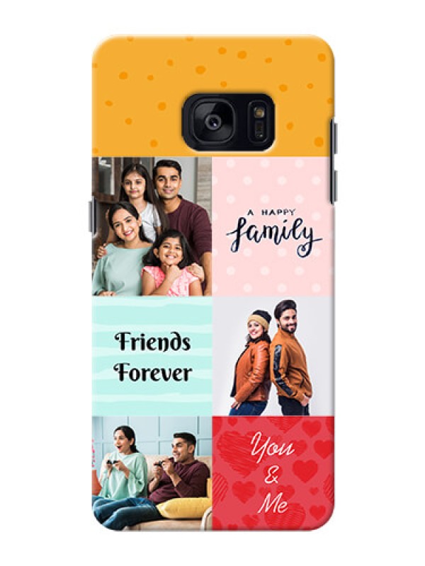 Custom Samsung Galaxy S7 Edge 4 image holder with multiple quotations Design