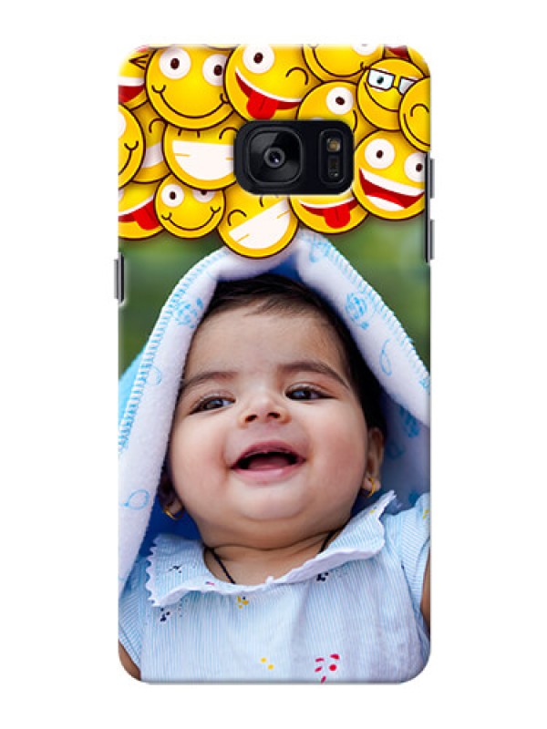 Custom Samsung Galaxy S7 Edge smileys pattern Design