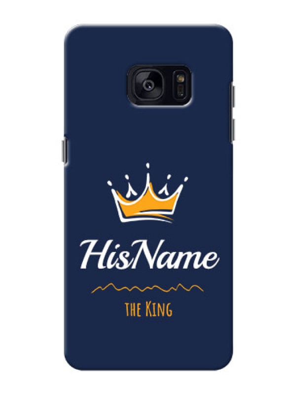 Custom Galaxy S7 Edge King Phone Case with Name