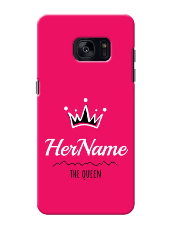 Custom Galaxy S7 Edge Queen Phone Case with Name