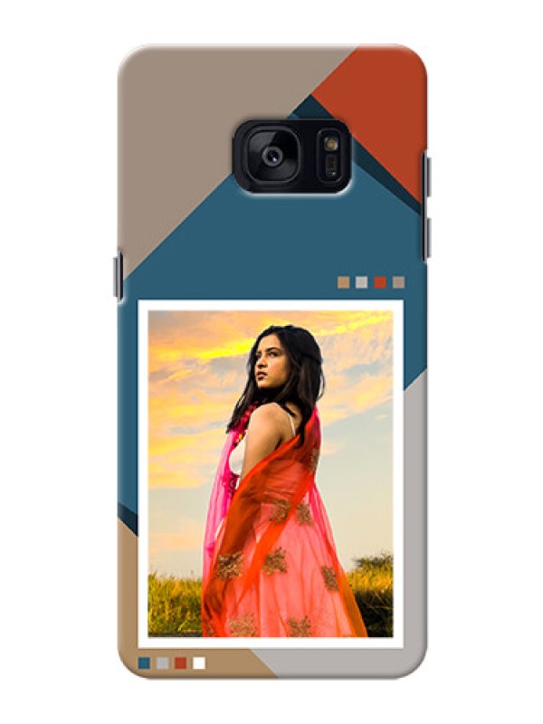 Custom Galaxy S7 Edge Mobile Back Covers: Retro color pallet Design