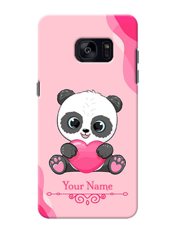 Custom Galaxy S7 Edge Mobile Back Covers: Cute Panda Design