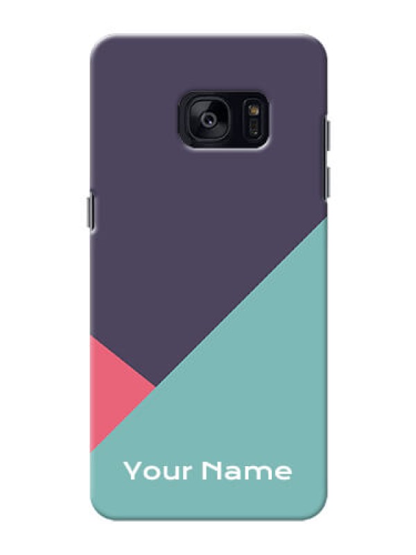 Custom Galaxy S7 Edge Custom Phone Cases: Tri  Color abstract Design