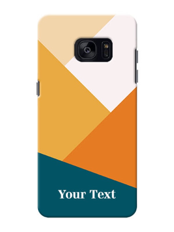 Custom Galaxy S7 Edge Custom Phone Cases: Stacked Multi-colour Design