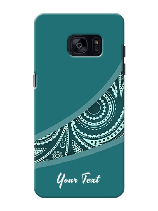 Custom Galaxy S7 Edge Custom Phone Covers: semi visible floral Design