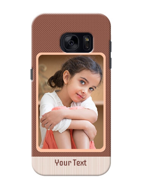 Custom Samsung Galaxy S7 Simple Photo Upload Mobile Cover Design