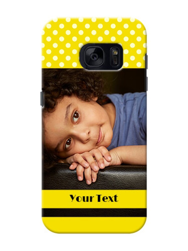 Custom Samsung Galaxy S7 Bright Yellow Mobile Case Design