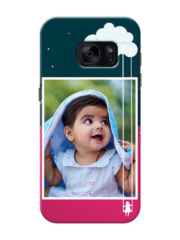 Custom Samsung Galaxy S7 Cute Girl Abstract Mobile Case Design