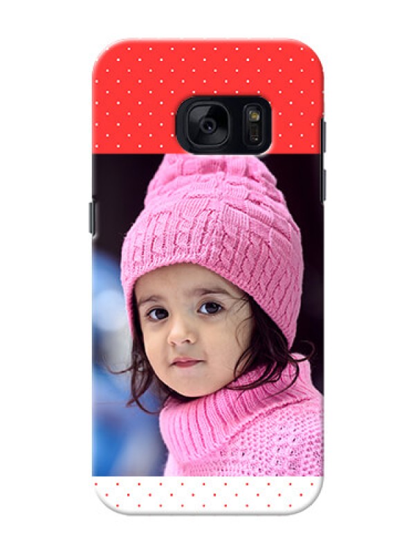 Custom Samsung Galaxy S7 Red Pattern Mobile Case Design
