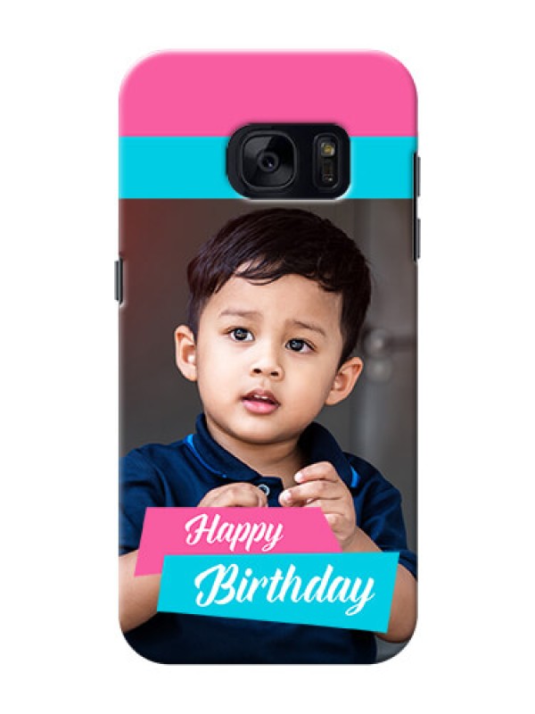 Custom Samsung Galaxy S7 2 image holder with 2 colour Design