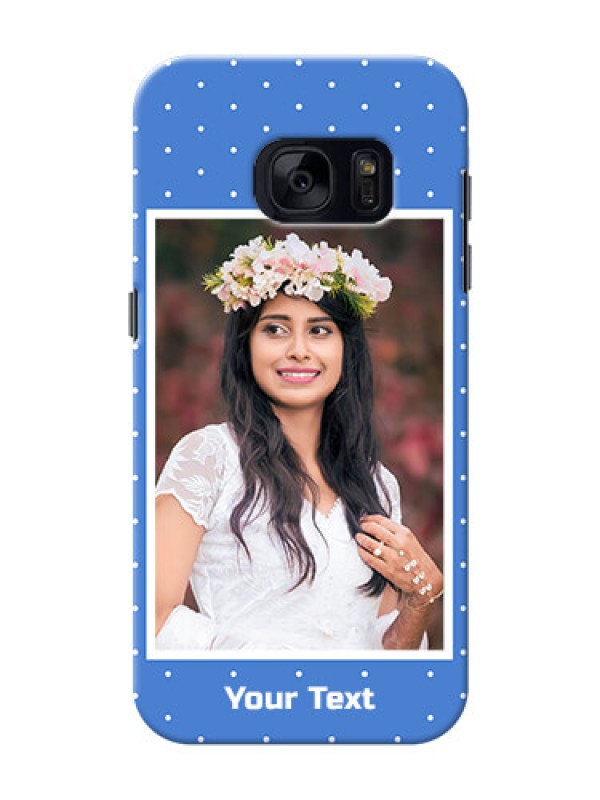 Custom Samsung Galaxy S7 2 image holder polka dots Design