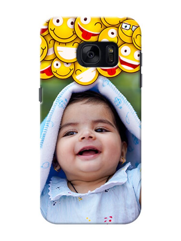 Custom Samsung Galaxy S7 smileys pattern Design