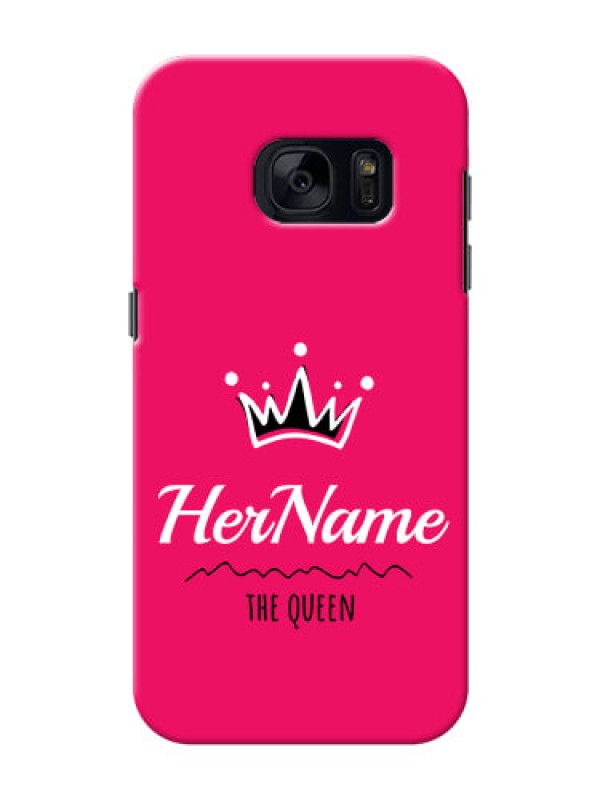 Custom Galaxy S7 Queen Phone Case with Name