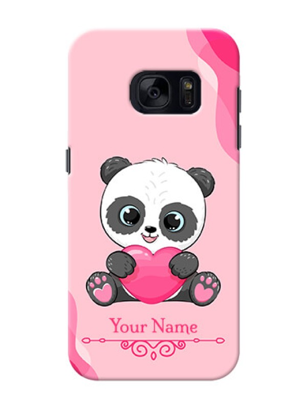 Custom Galaxy S7 Mobile Back Covers: Cute Panda Design