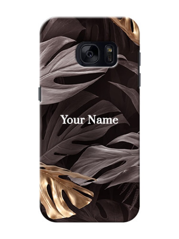 Custom Galaxy S7 Mobile Back Covers: Wild Leaves digital paint Design