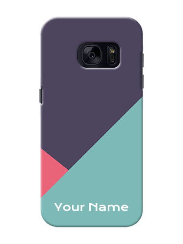 Custom Galaxy S7 Custom Phone Cases: Tri  Color abstract Design