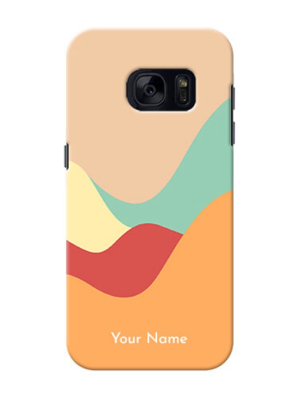Custom Galaxy S7 Custom Mobile Case with Ocean Waves Multi-colour Design