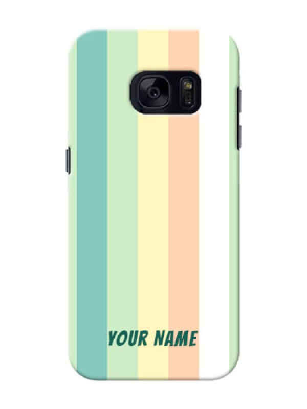 Custom Galaxy S7 Back Covers: Multi-colour Stripes Design