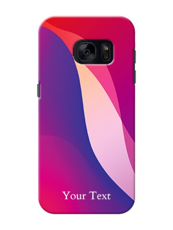 Custom Galaxy S7 Mobile Back Covers: Digital abstract Overlap Design