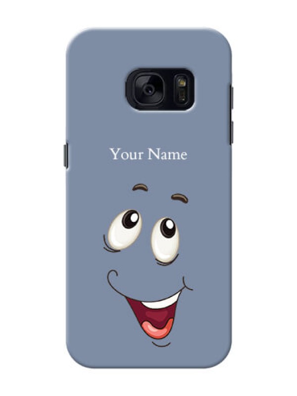 Custom Galaxy S7 Phone Back Covers: Laughing Cartoon Face Design