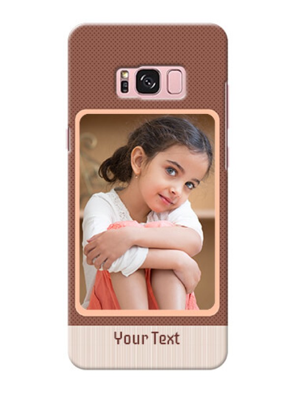 Custom Samsung Galaxy S8 Plus Simple Photo Upload Mobile Cover Design