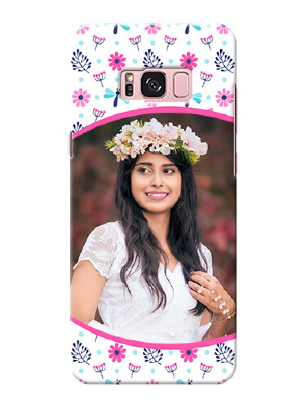 Custom Samsung Galaxy S8 Plus Colourful Flowers Mobile Cover Design
