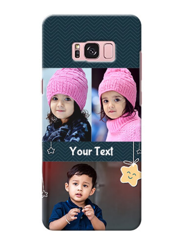 Custom Samsung Galaxy S8 Plus 3 image holder with hanging stars Design