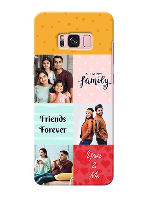 Custom Samsung Galaxy S8 Plus 4 image holder with multiple quotations Design