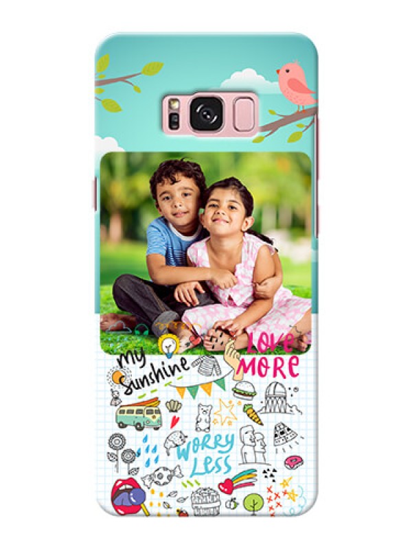 Custom Samsung Galaxy S8 Plus love doodle Design