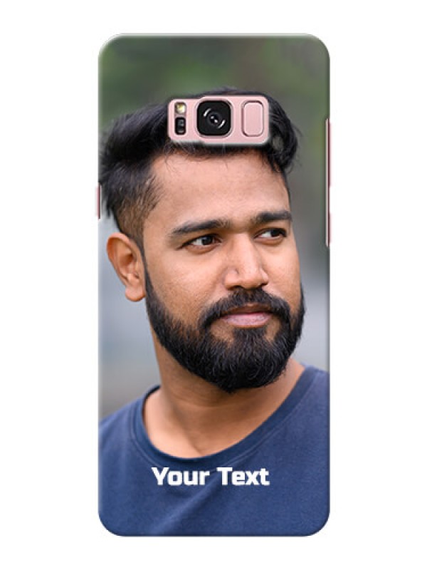 Custom Galaxy S8 Plus Mobile Cover: Photo with Text