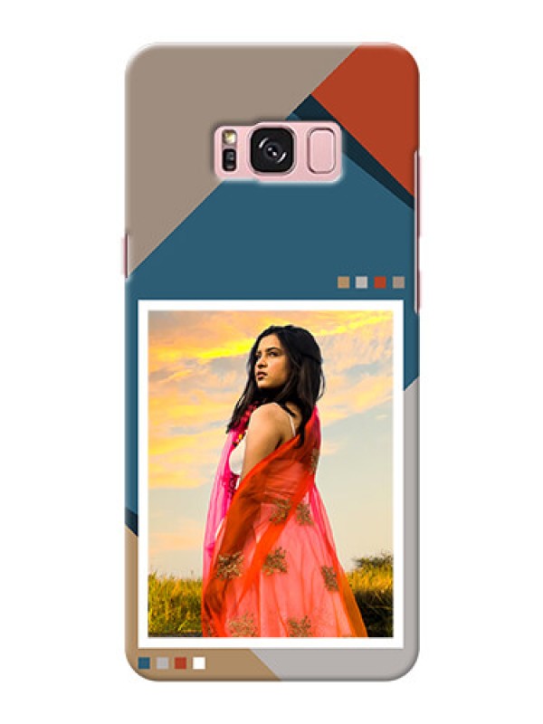 Custom Galaxy S8 Plus Mobile Back Covers: Retro color pallet Design