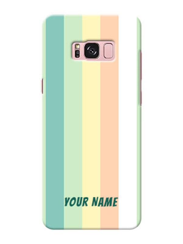 Custom Galaxy S8 Plus Back Covers: Multi-colour Stripes Design
