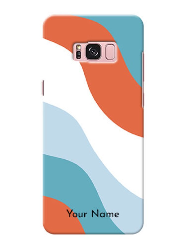 Custom Galaxy S8 Plus Mobile Back Covers: coloured Waves Design