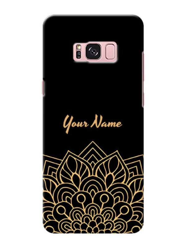 Custom Galaxy S8 Plus Back Covers: Golden mandala Design