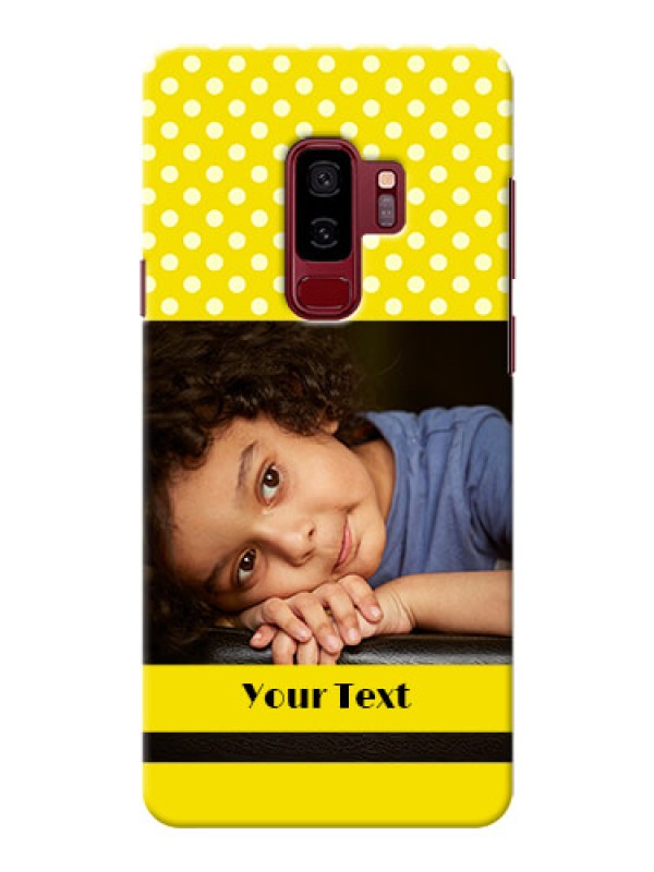 Custom Samsung Galaxy S9 Plus Bright Yellow Mobile Case Design