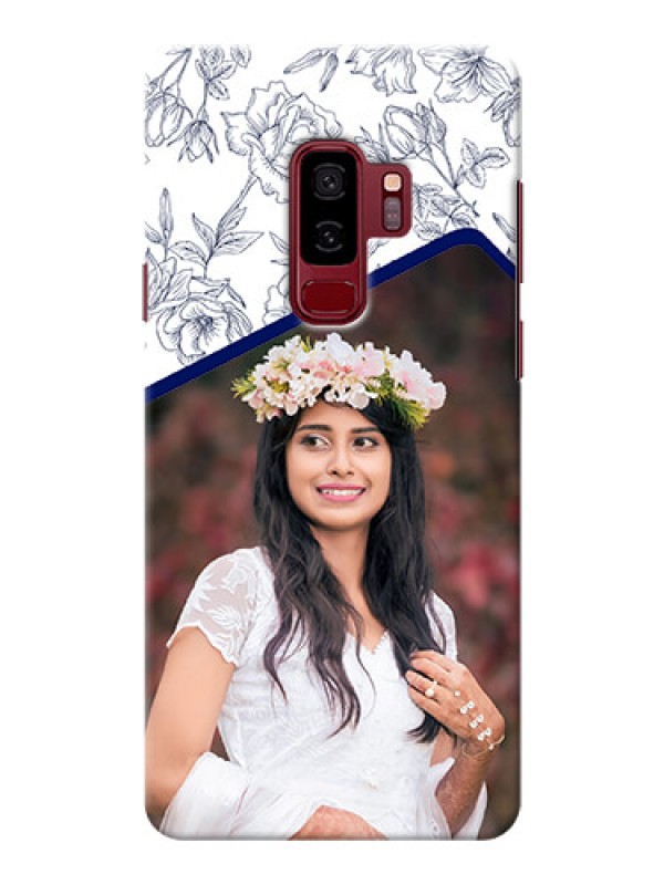 Custom Samsung Galaxy S9 Plus Floral Design Mobile Cover Design