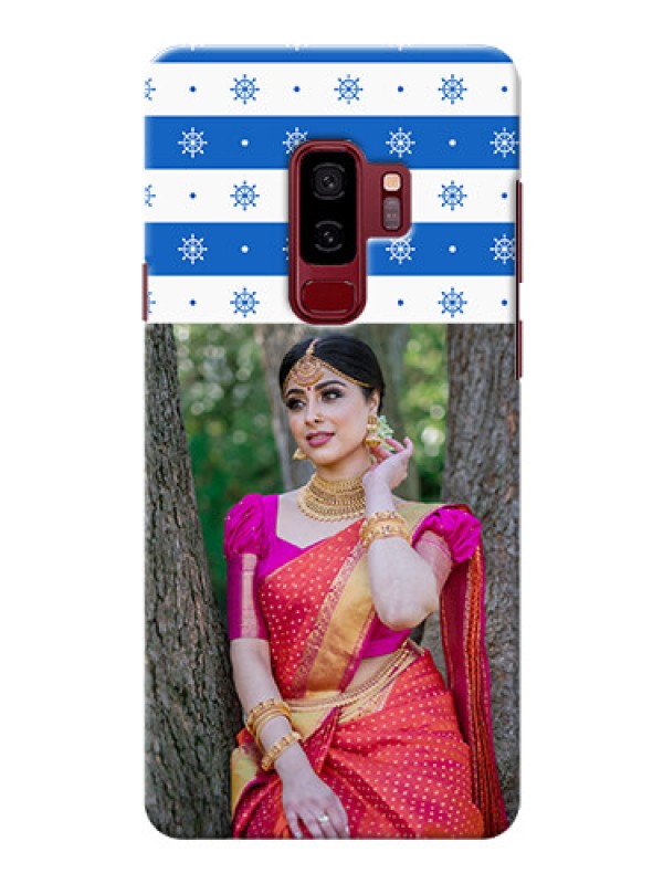 Custom Samsung Galaxy S9 Plus Snow Pattern Mobile Back Case Design