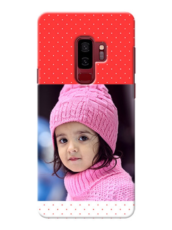 Custom Samsung Galaxy S9 Plus Red Pattern Mobile Case Design