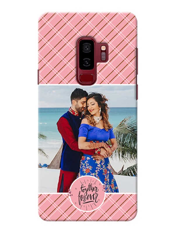 Custom Samsung Galaxy S9 Plus together forever wit stripes Design