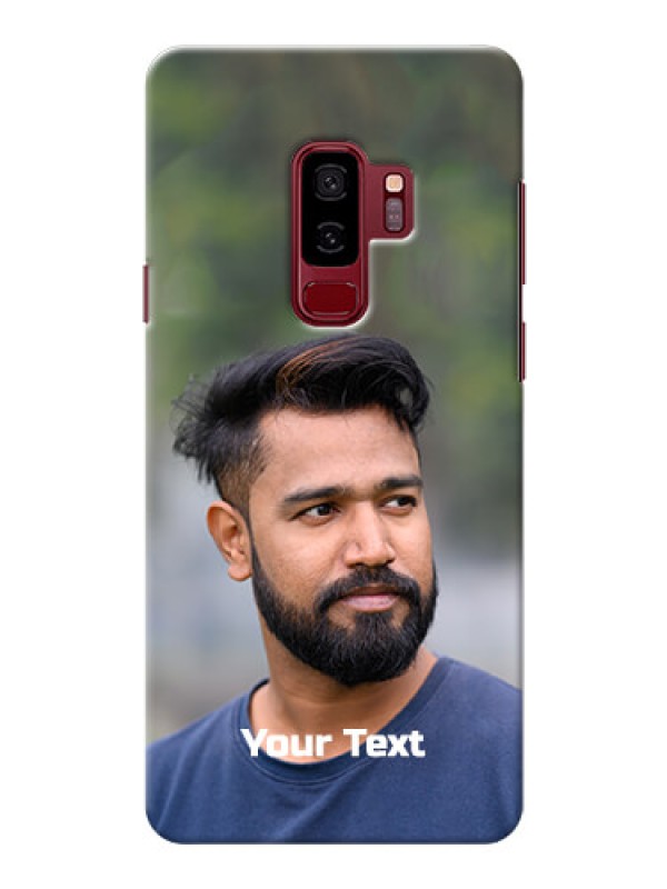 Custom Galaxy S9 Plus Mobile Cover: Photo with Text