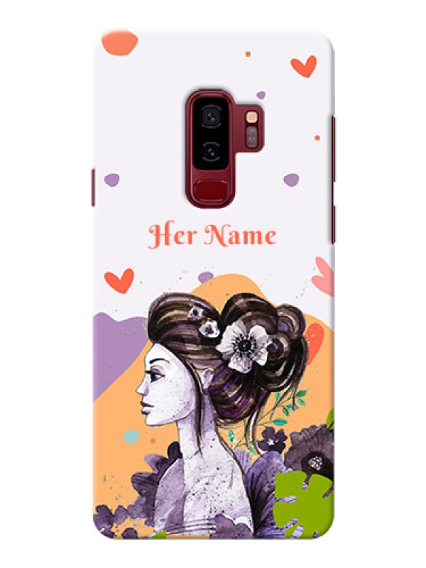 Custom Galaxy S9 Plus Custom Mobile Case with Woman And Nature Design
