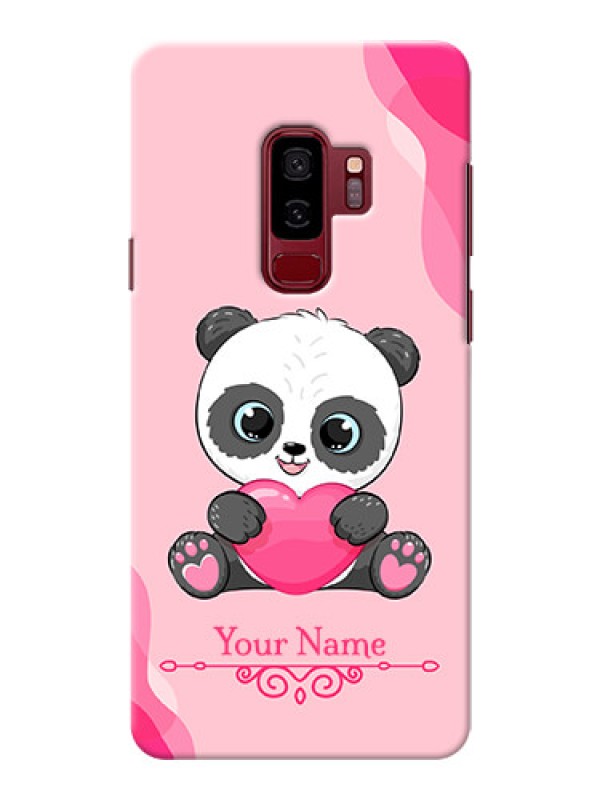 Custom Galaxy S9 Plus Mobile Back Covers: Cute Panda Design