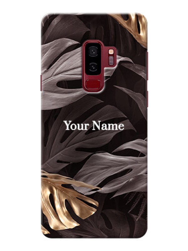 Custom Galaxy S9 Plus Mobile Back Covers: Wild Leaves digital paint Design