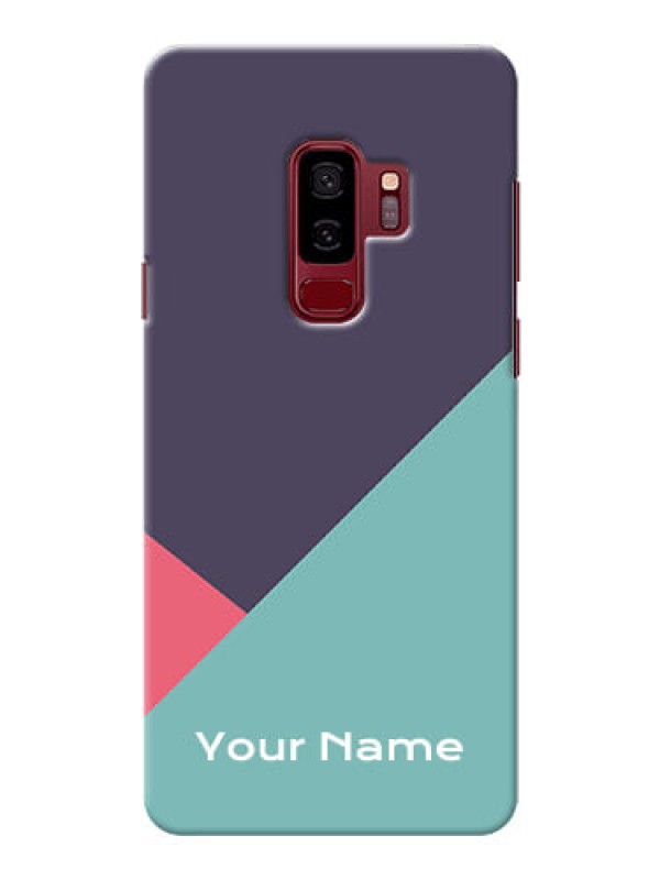 Custom Galaxy S9 Plus Custom Phone Cases: Tri  Color abstract Design