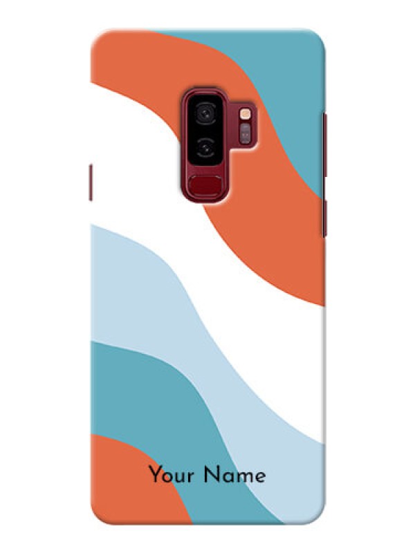 Custom Galaxy S9 Plus Mobile Back Covers: coloured Waves Design