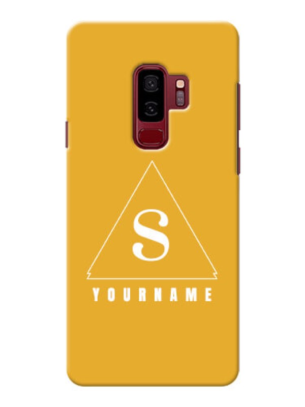 Custom Galaxy S9 Plus Custom Mobile Case with simple triangle Design