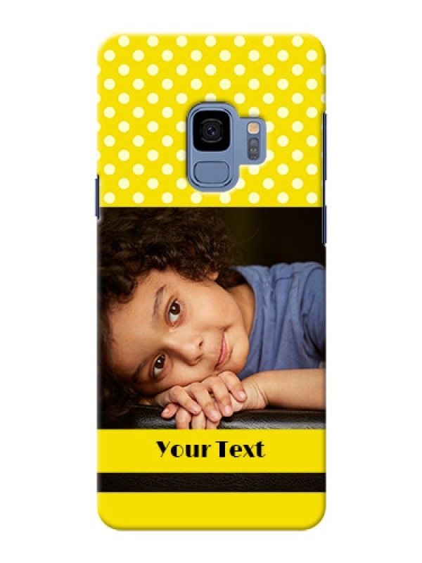 Custom Samsung Galaxy S9 Bright Yellow Mobile Case Design