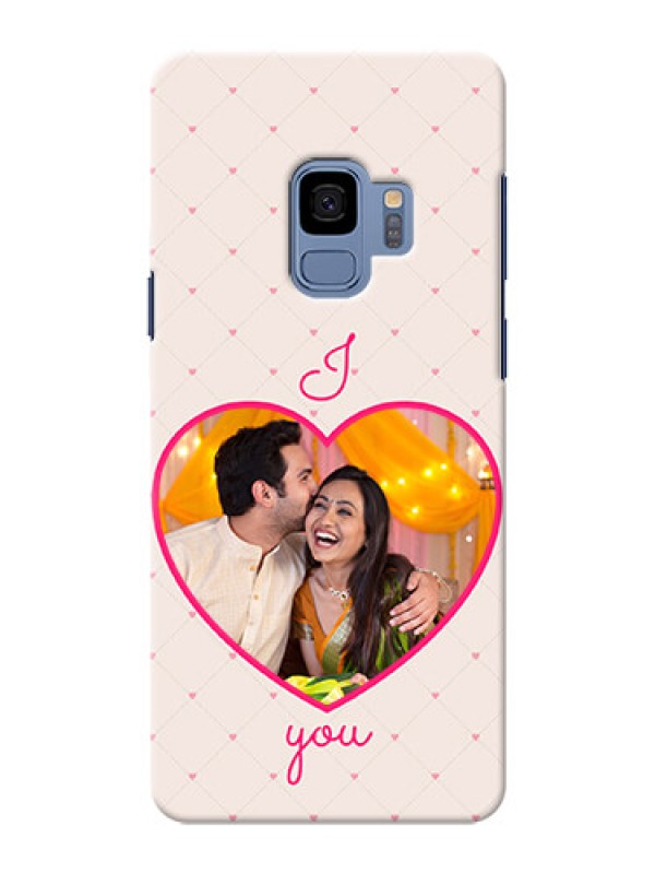 Custom Samsung Galaxy S9 Love Symbol Picture Upload Mobile Case Design