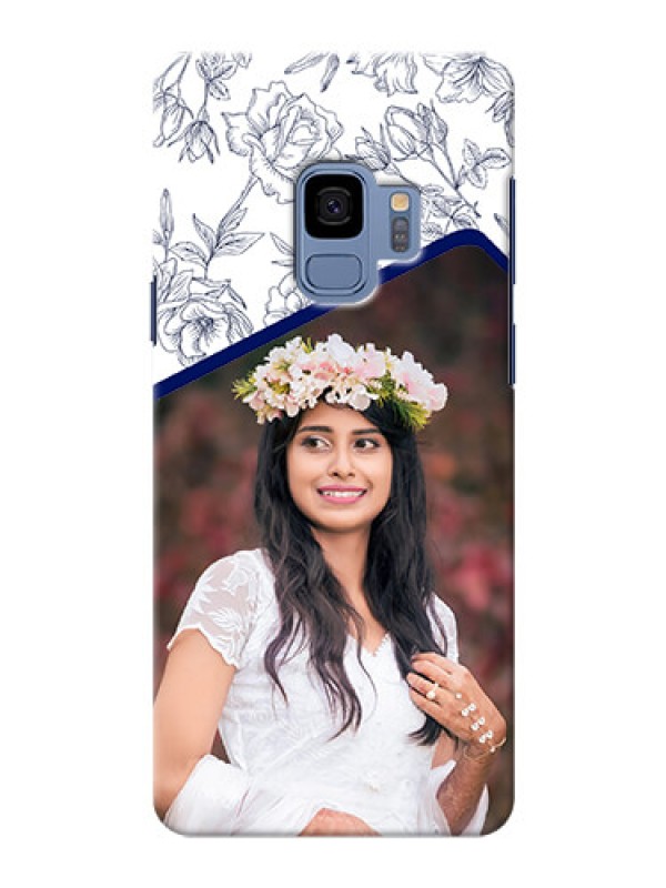 Custom Samsung Galaxy S9 Floral Design Mobile Cover Design